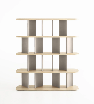 PARENTESI - Double-sided wooden bookcase by Morica Design - view 3